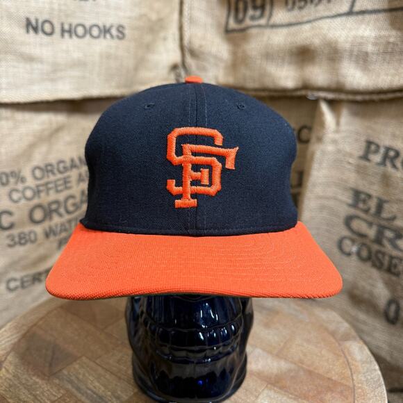 Vtg New Era 1980s San Francisco Giants Hat DuPont Visor Pro  Vintage San Francisco Giants Hat New Era Pro Model Du Pont Visor Mens S MLB